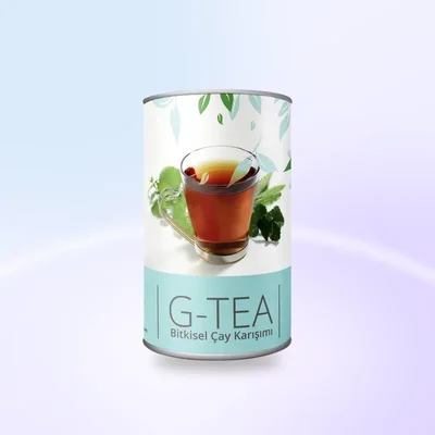 G-tea ambalajı: kilo kontrolünde diyete eşlik eden çay