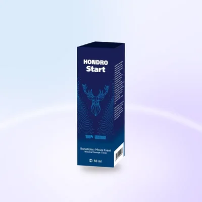 HondroStart ambalajı: eklem ve kas bölgesine rahatlatıcı masaj kremi