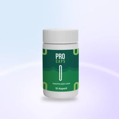 Pro Caps ambalajı: prostat ve rahat idrar için günde bir kapsül