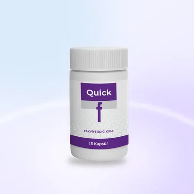 Quick Fit ambalajı: diyet ve hareketle kilo kontrolüne eşlik eden kapsül